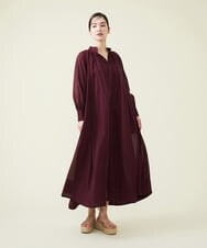 GLEHS02270 S sybilla(エス  バイ シビラ) コットンローンシアードレス チョコレート