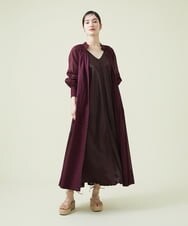 GLEHS02270 S sybilla(エス  バイ シビラ) コットンローンシアードレス チョコレート