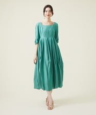 GLEHS07300 S sybilla(エス  バイ シビラ) シャイニーボタニカルフォルムドレス ジェードグリーン