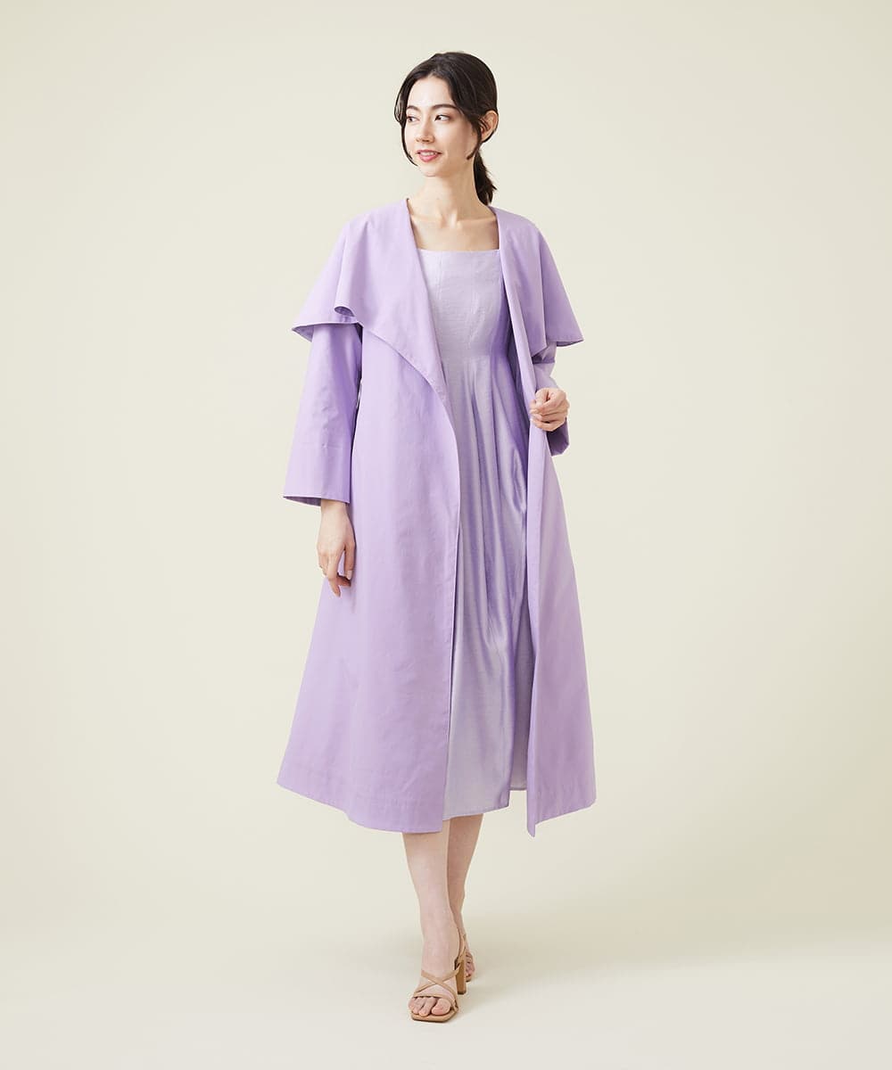 GLEHS07300 S sybilla(エス  バイ シビラ) シャイニーボタニカルフォルムドレス リラ