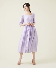 GLEHS07300 S sybilla(エス  バイ シビラ) シャイニーボタニカルフォルムドレス リラ