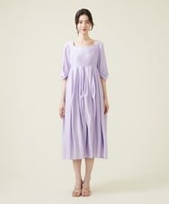 GLEHS07300 S sybilla(エス  バイ シビラ) シャイニーボタニカルフォルムドレス リラ