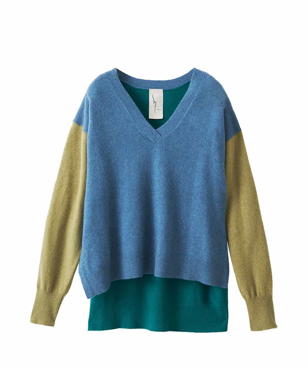 S Sybilla エス バイ シビラ カラーブロックニットプルオーバー イトキンオンラインストア
