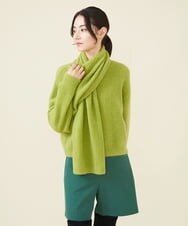 GLFAV05240 S sybilla(エス  バイ シビラ) ストール付きモヘヤセーター ペリドットグリーン