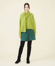 GLFAV05240 S sybilla(エス  バイ シビラ) ストール付きモヘヤセーター ペリドットグリーン