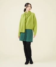 GLFAV05240 S sybilla(エス  バイ シビラ) ストール付きモヘヤセーター ペリドットグリーン
