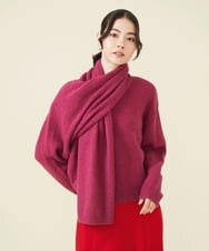 GLFAV05240 S sybilla(エス  バイ シビラ) ストール付きモヘヤセーター ラズベリー