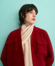 GLFAV05240 S sybilla(エス  バイ シビラ) ストール付きモヘヤセーター バニラ