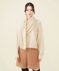 GLFAV05240 S sybilla(エス  バイ シビラ) ストール付きモヘヤセーター バニラ