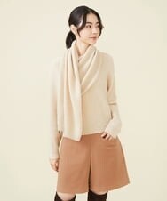 GLFAV05240 S sybilla(エス  バイ シビラ) ストール付きモヘヤセーター バニラ