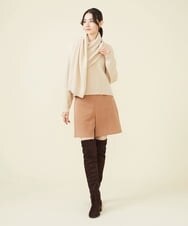 GLFAV05240 S sybilla(エス  バイ シビラ) ストール付きモヘヤセーター バニラ
