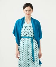 GLFGD01130 S sybilla(エス  バイ シビラ) アシンメトリーニットストール ターコイズ