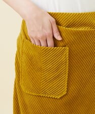 GLHAA01200 S sybilla(エス  バイ シビラ) 【メディア着用】チックコーデュロイラップスカート マスタード
