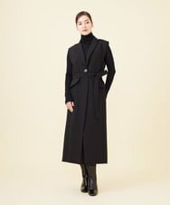 GLJAA01360 S sybilla(エス  バイ シビラ) 【メディア着用】ダブルクロスジレ ブラック