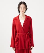 GLJGA01420 S sybilla(エス  バイ シビラ) 【ドラマ着用】トリアセテートローブジャケット トゥルーレッド