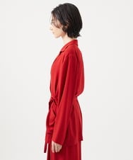 GLJGA01420 S sybilla(エス  バイ シビラ) 【ドラマ着用】トリアセテートローブジャケット トゥルーレッド