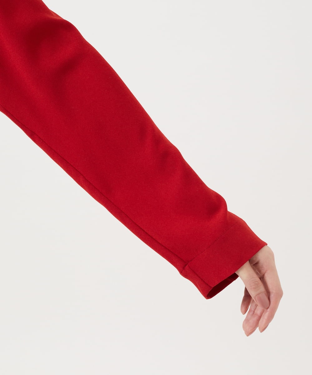 GLJGA01420 S sybilla(エス  バイ シビラ) 【ドラマ着用】トリアセテートローブジャケット トゥルーレッド