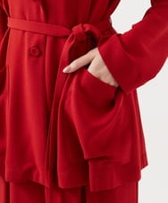 GLJGA01420 S sybilla(エス  バイ シビラ) 【ドラマ着用】トリアセテートローブジャケット トゥルーレッド