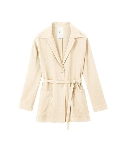 GLJGA01420 S sybilla 【ドラマ着用】トリアセテートローブジャケット