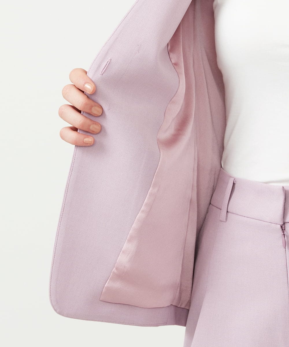 GLJGD01330 S sybilla(エス  バイ シビラ) ノーカラージャケット ペールピンク