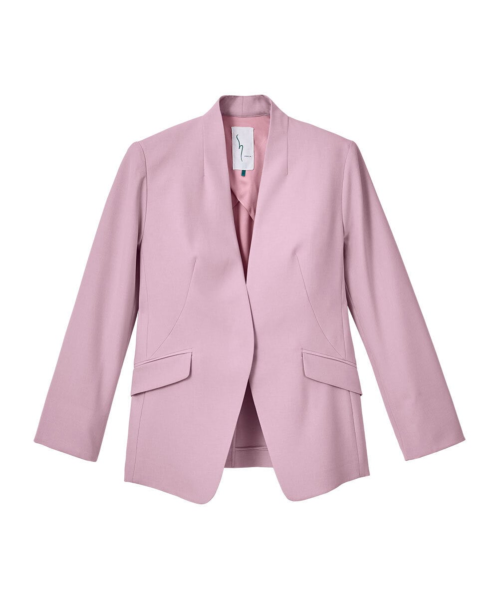 GLJGD01330 S sybilla(エス  バイ シビラ) ノーカラージャケット ペールピンク