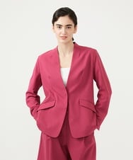 GLJGD01330 S sybilla(エス  バイ シビラ) ノーカラージャケット ラズベリー