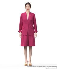 GLJGD01330 S sybilla(エス  バイ シビラ) ノーカラージャケット ラズベリー