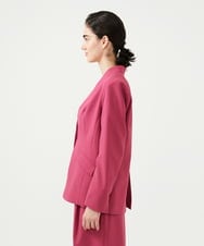 GLJGD01330 S sybilla(エス  バイ シビラ) ノーカラージャケット ラズベリー