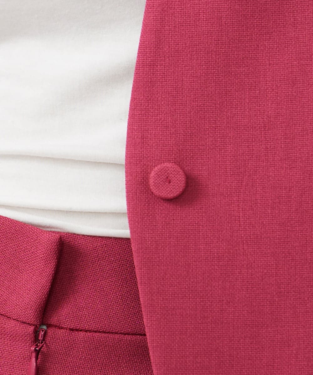 GLJGD01330 S sybilla(エス  バイ シビラ) ノーカラージャケット ラズベリー