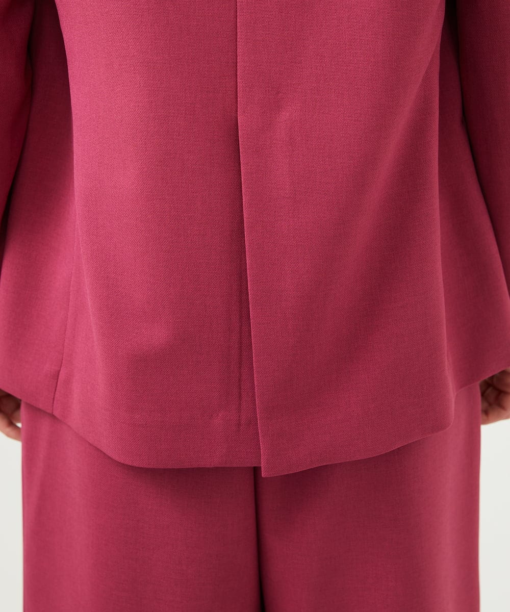 GLJGD01330 S sybilla(エス  バイ シビラ) ノーカラージャケット ラズベリー