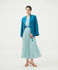 GLJGD01330 S sybilla(エス  バイ シビラ) ノーカラージャケット ターコイズブルー