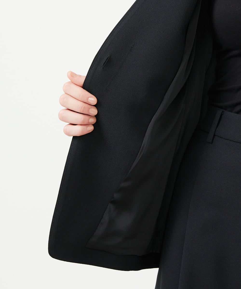 GLJGD01330 S sybilla(エス  バイ シビラ) ノーカラージャケット ブラック