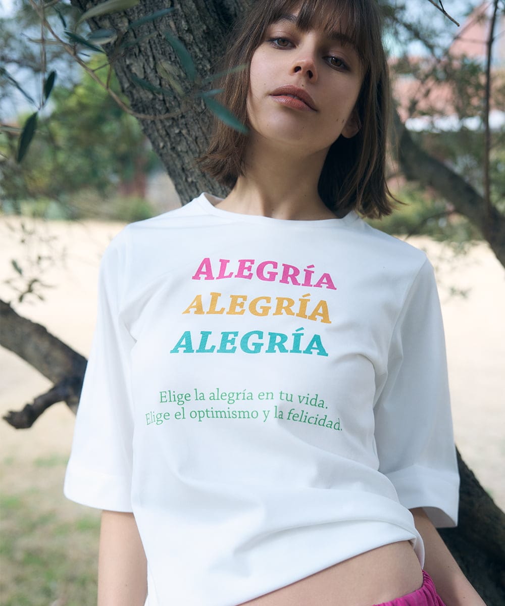 GLKGA01190 S sybilla(エス  バイ シビラ) グラフィックTEE ALEGRIAマルチカラー
