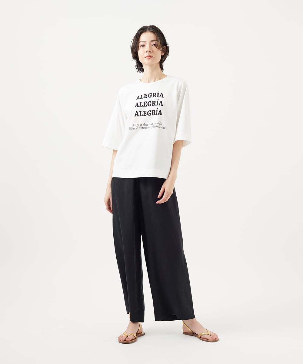 GLKGA01190 S sybilla(エス  バイ シビラ) グラフィックTEE ALEGRIAブラック