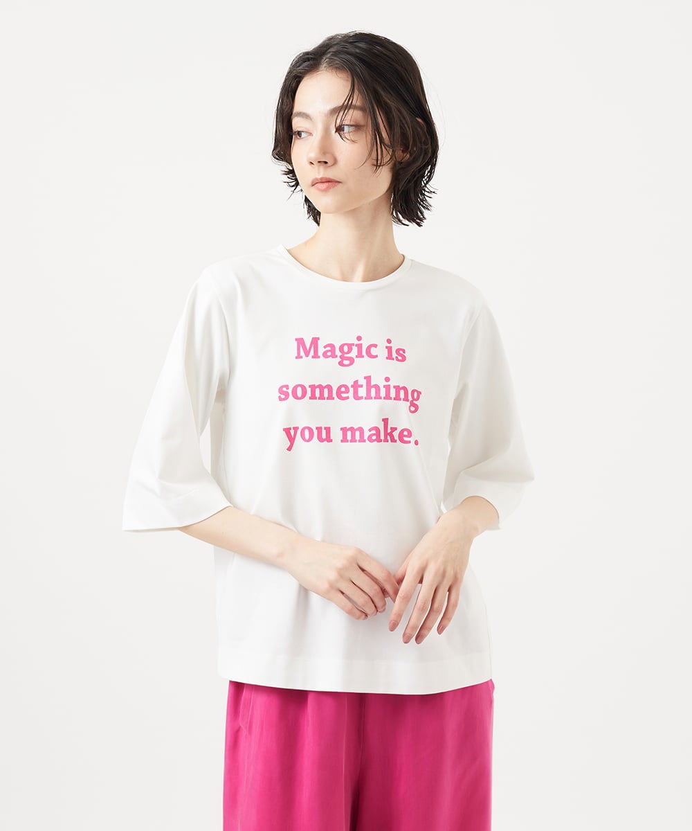 GLKGA01190 S sybilla(エス  バイ シビラ) グラフィックTEE Magic〜ピンク