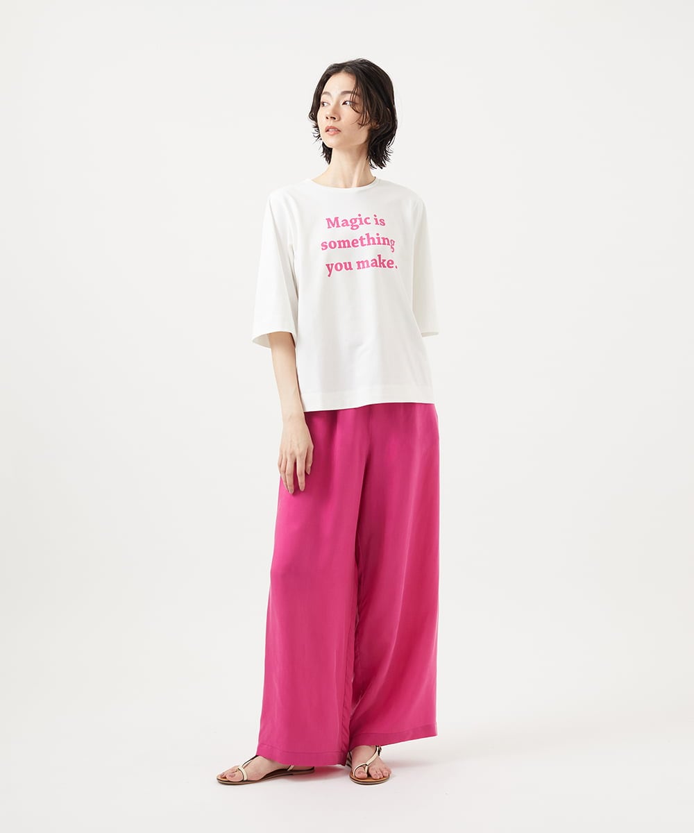 GLKGA01190 S sybilla(エス  バイ シビラ) グラフィックTEE Magic〜ピンク