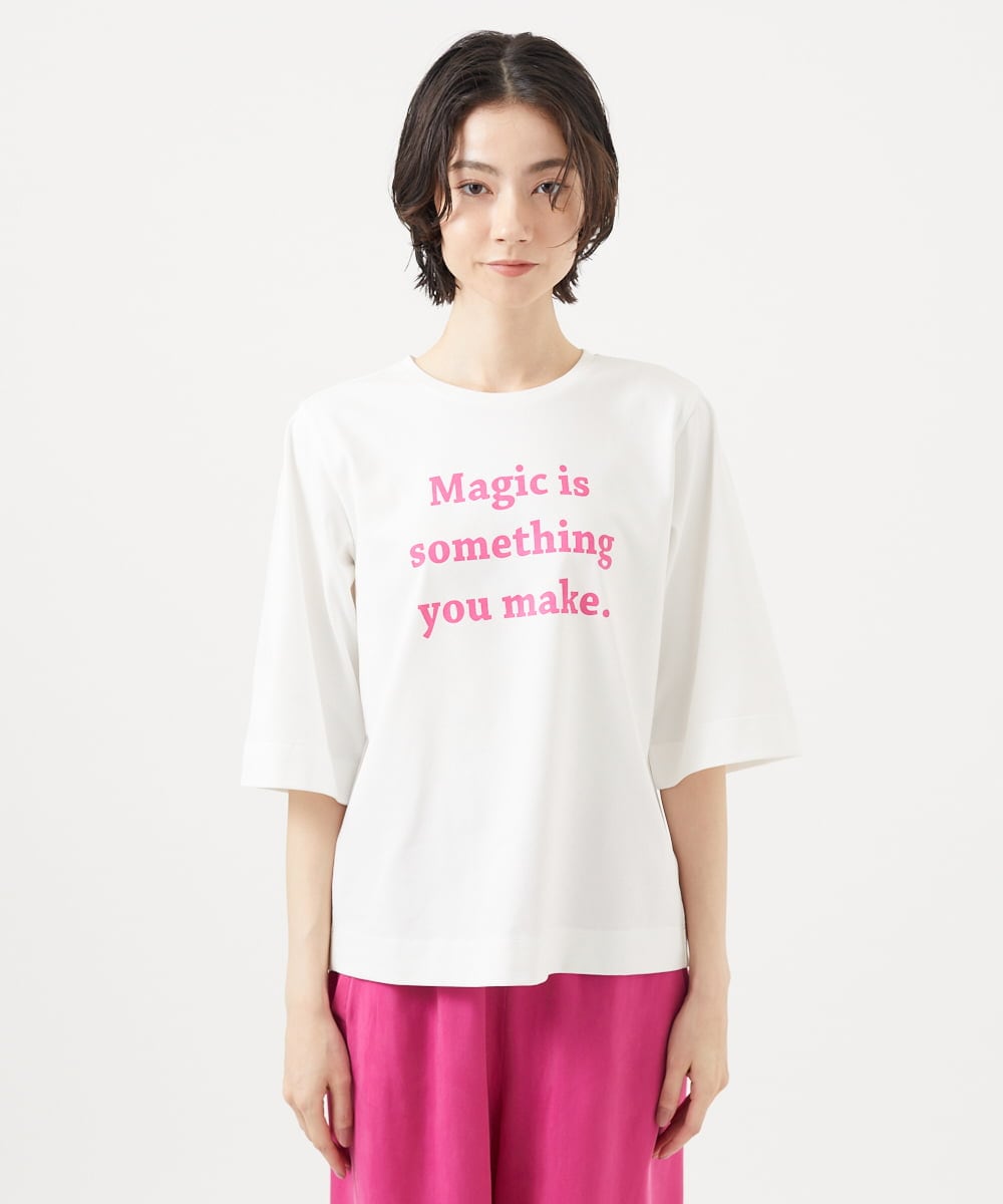 GLKGA01190 S sybilla(エス  バイ シビラ) グラフィックTEE Magic〜ピンク