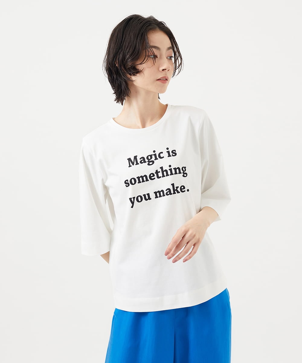 GLKGA01190 S sybilla(エス  バイ シビラ) グラフィックTEE Magic〜ブラック