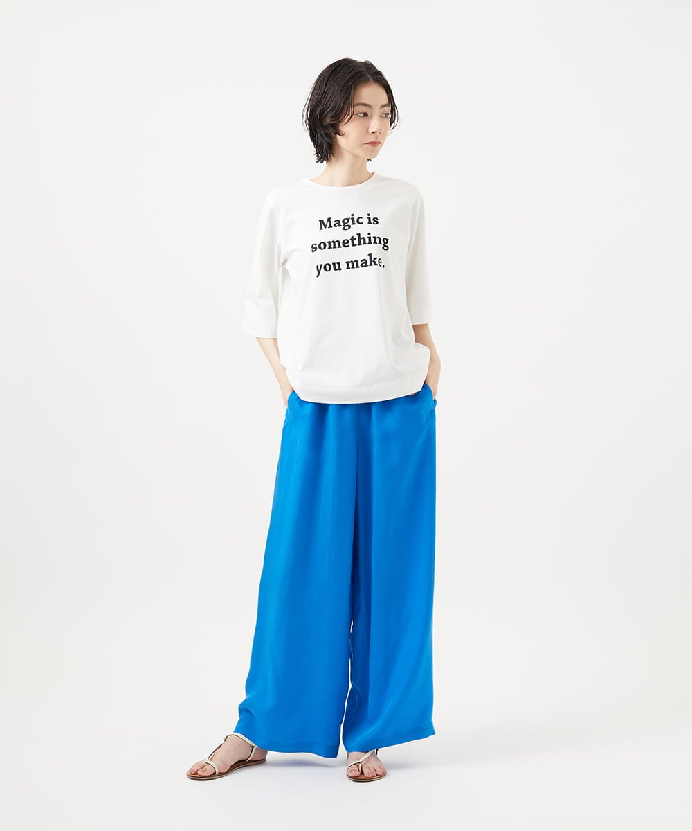GLKGA01190 S sybilla(エス  バイ シビラ) グラフィックTEE Magic〜ブラック