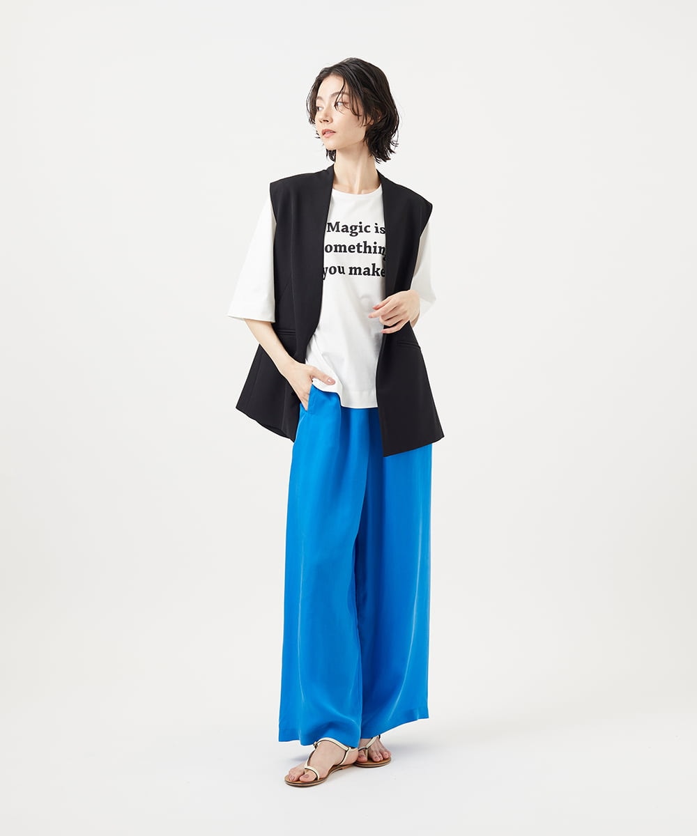 GLKGA01190 S sybilla(エス  バイ シビラ) グラフィックTEE Magic〜ブラック