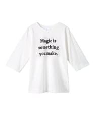 GLKGA01190 S sybilla(エス  バイ シビラ) グラフィックTEE Magic〜ブラック