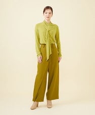 GLLAA02220 S sybilla(エス  バイ シビラ) 【ドラマ着用】ラップロングパンツ グラスグリーン