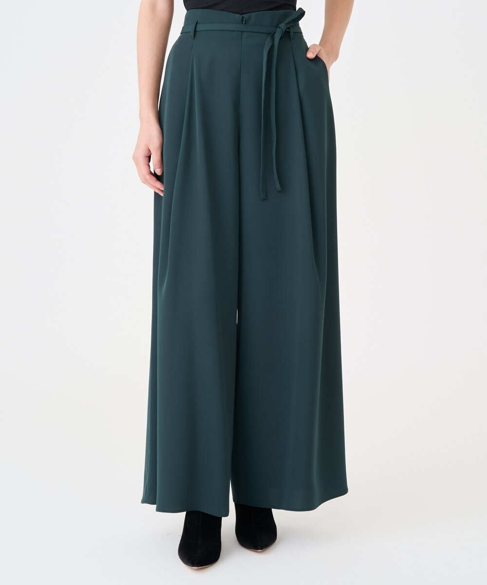 GLLAD01190 S sybilla(エス  バイ シビラ) タックワイドパンツ グリーン