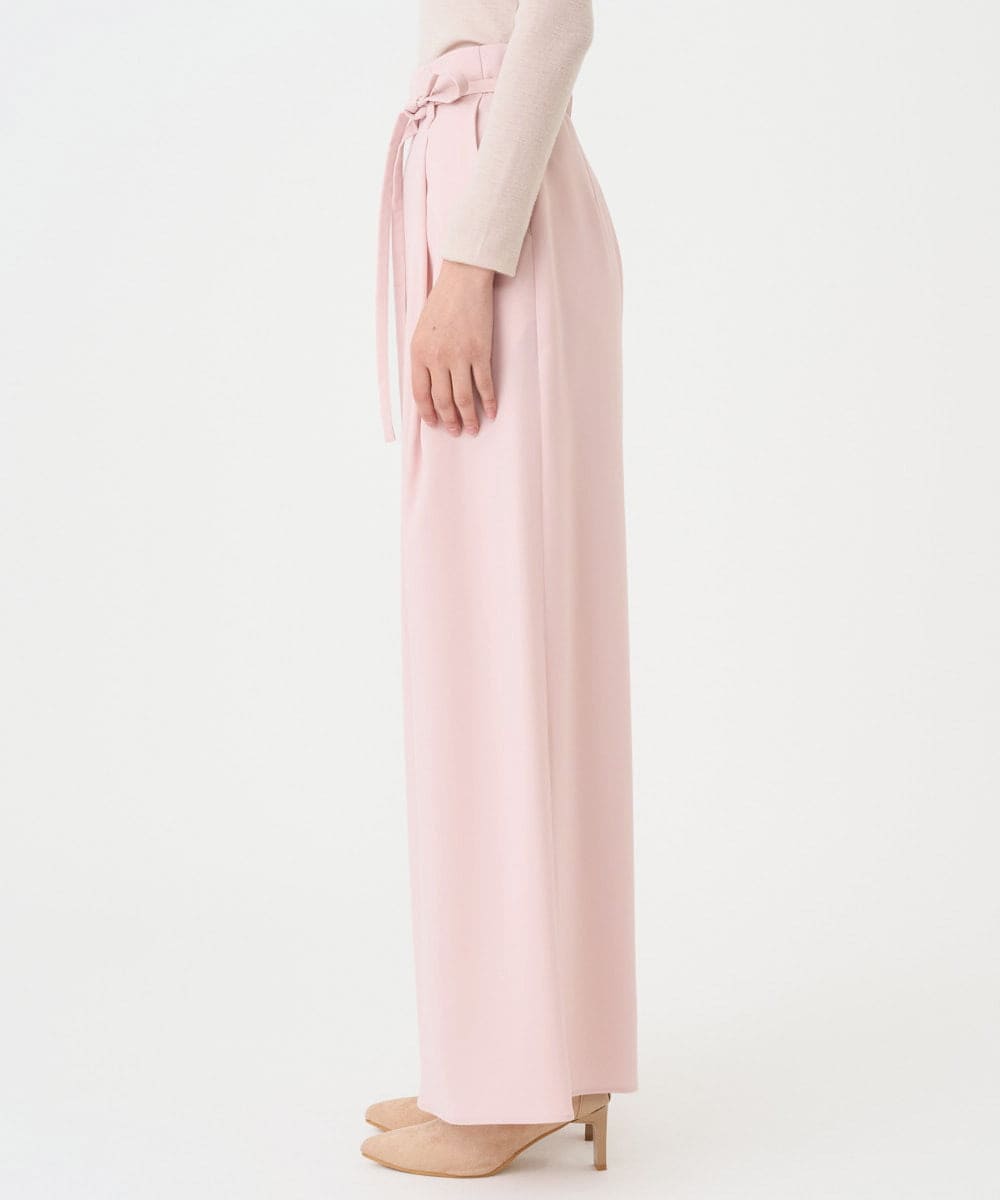 GLLAD01190 S sybilla(エス  バイ シビラ) タックワイドパンツ ピンクベージュ