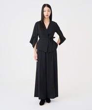 GLLAD01190 S sybilla(エス  バイ シビラ) タックワイドパンツ ブラック