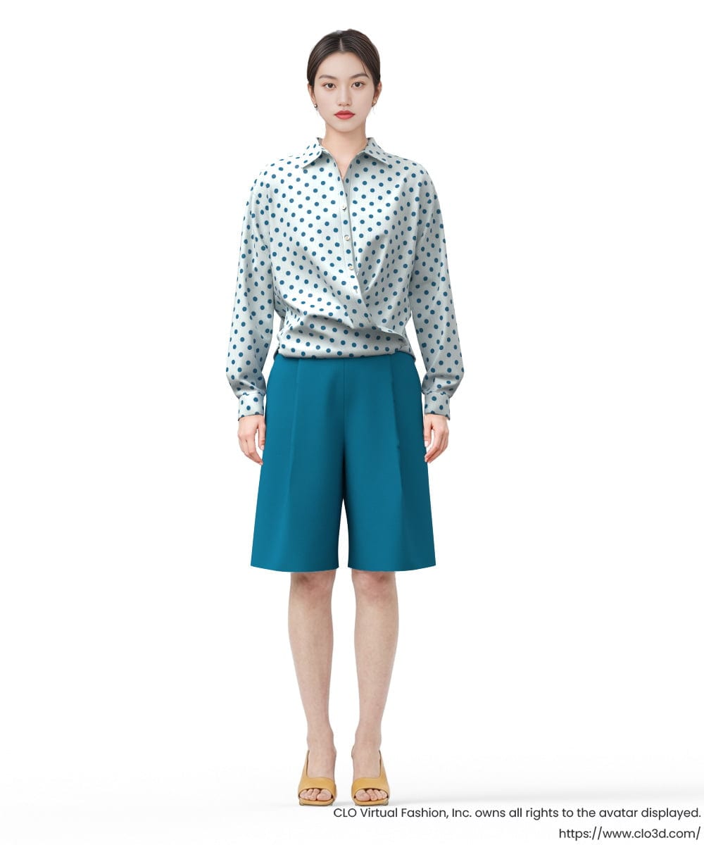 GLLGD01180 S sybilla(エス  バイ シビラ) ショートパンツ ターコイズブルー