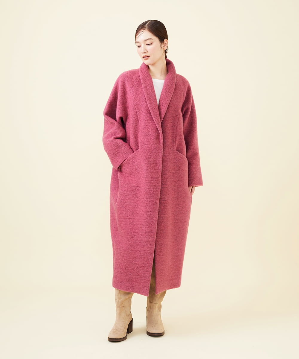 GLUAA01450 S sybilla(エス  バイ シビラ) 【ドラマ着用】スライバーニットコート ピンク