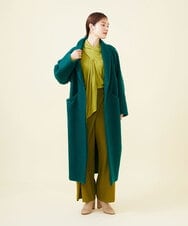 GLUAA01450 S sybilla(エス  バイ シビラ) 【ドラマ着用】スライバーニットコート エメラルドグリーン