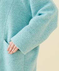 GLUAA01450 S sybilla(エス  バイ シビラ) 【ドラマ着用】スライバーニットコート アクアブルー