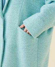 GLUAA01450 S sybilla(エス  バイ シビラ) 【ドラマ着用】スライバーニットコート アクアブルー